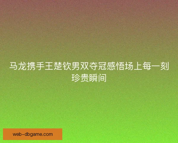 马龙携手王楚钦男双夺冠感悟场上每一刻珍贵瞬间 马龙携手王楚钦男双夺冠感悟场上每一刻珍贵瞬间